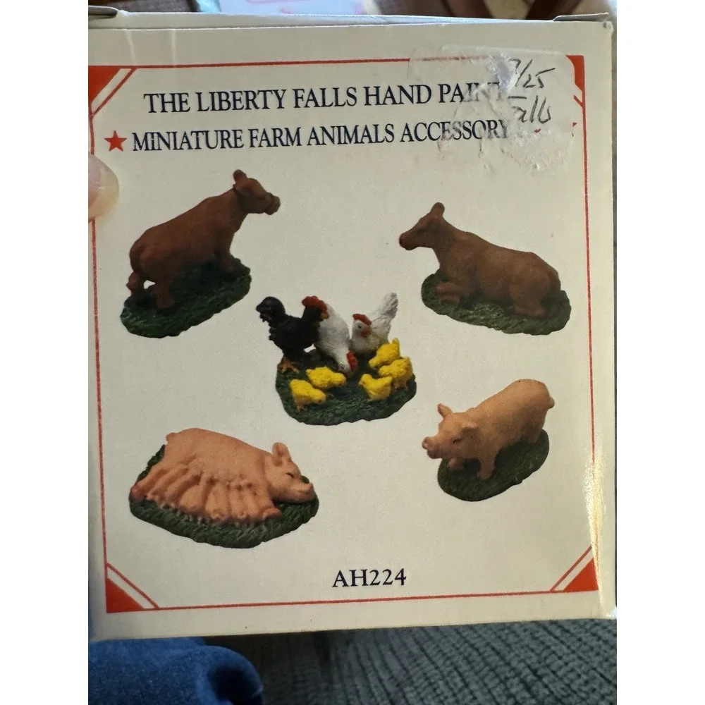 Liberty Falls Hillside Farm/Mining Scene Lot Of 4 AH182 AH196 AH224 AH121 Pewter